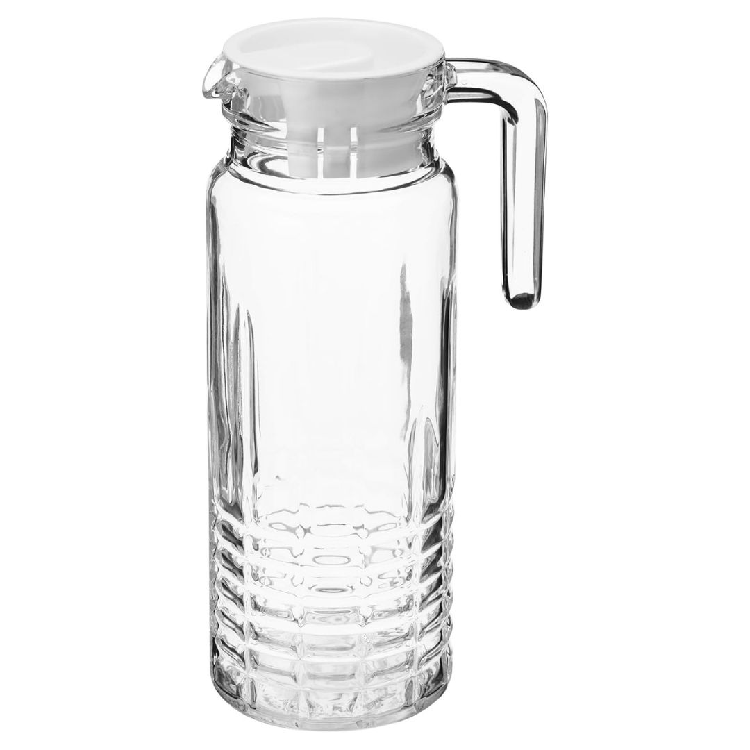 1L Glass Pitcher with Lid