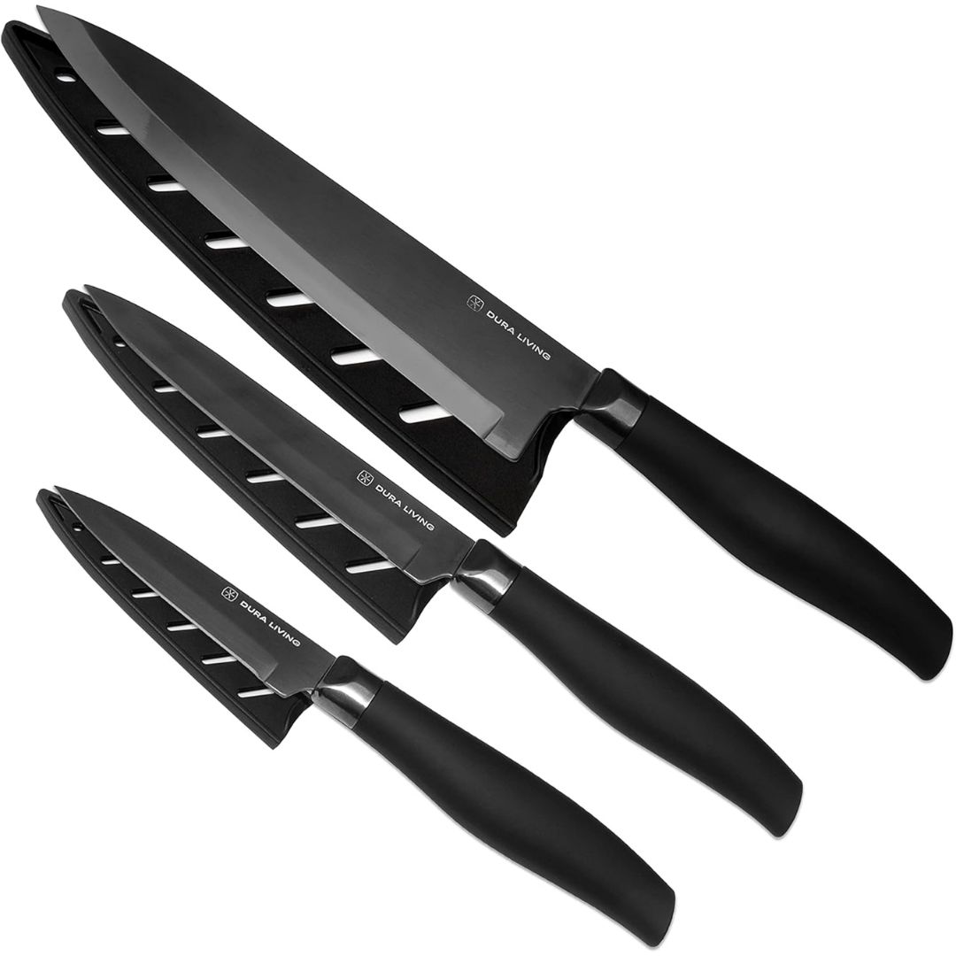 3-Piece Knife Set with Cover