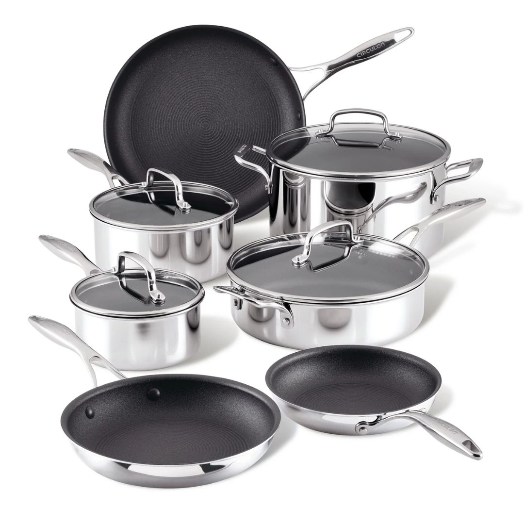 7-Piece Stainless Steel Pot Set
