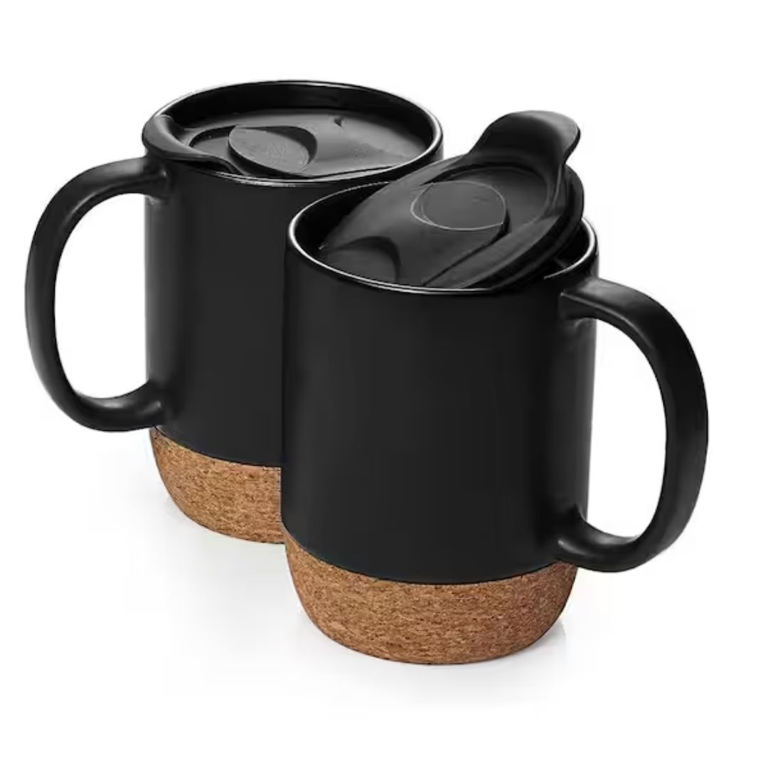Ceramic Coffee Mug with Lid